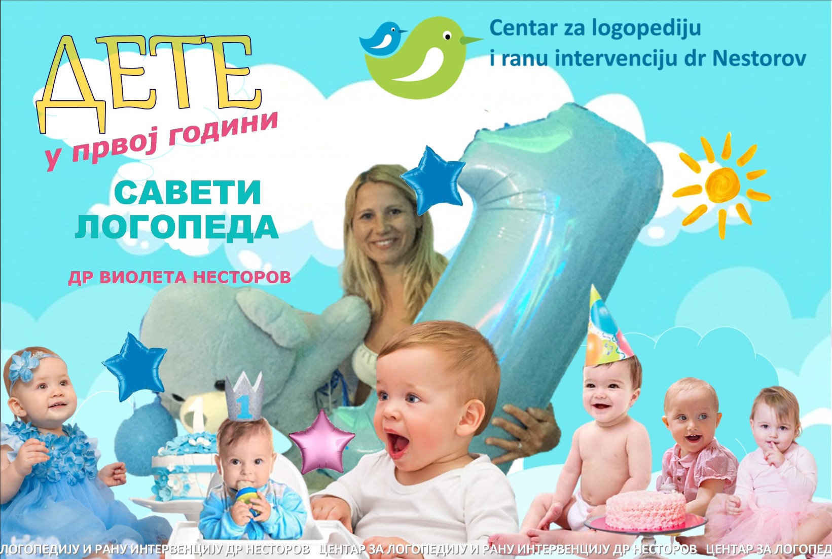 dr Violeta Nestorov logoped, razvoj dece u prvoj godini